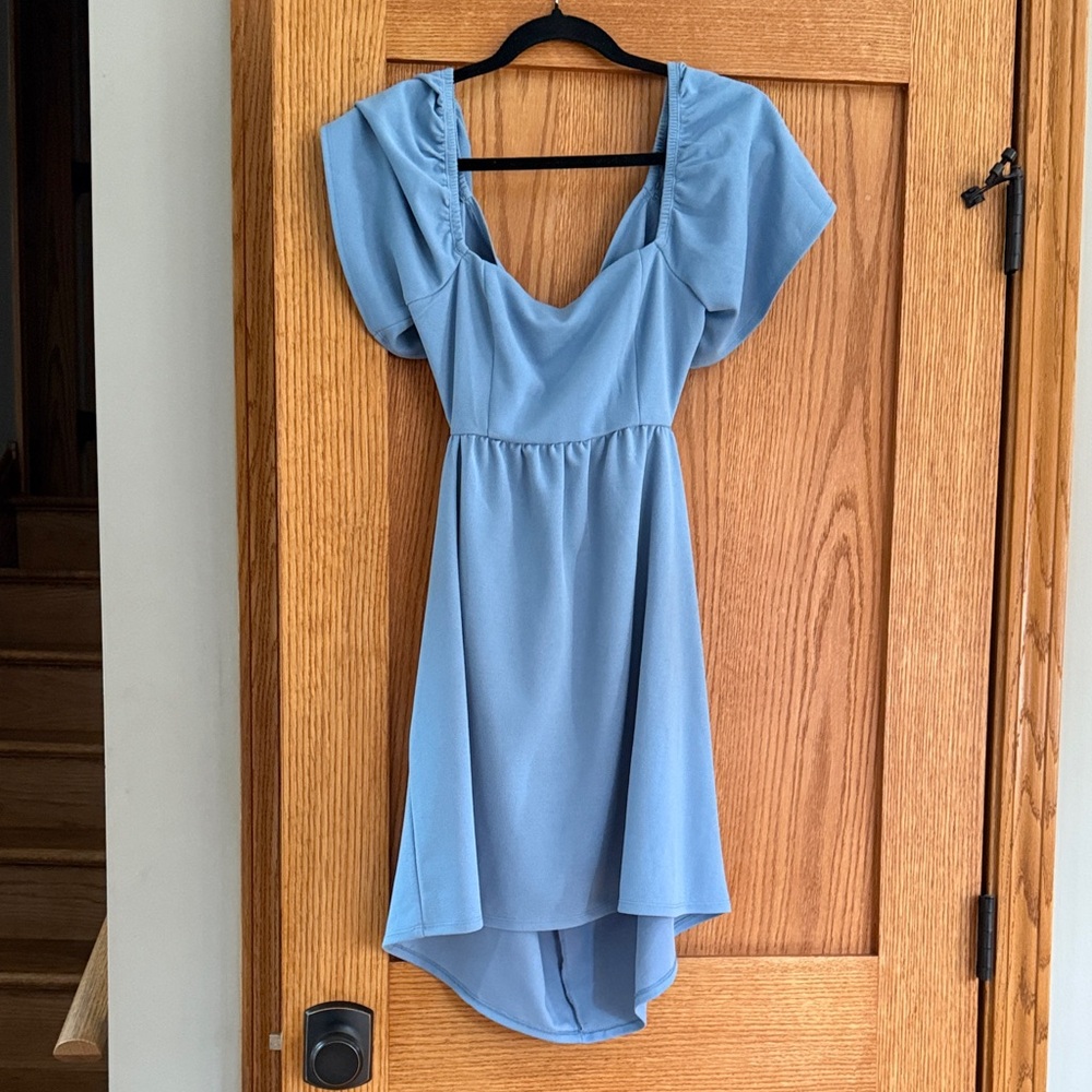 Elegant Blue Women's Dress